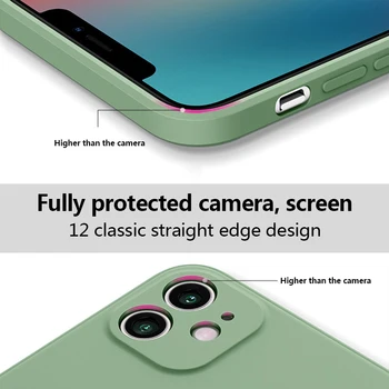 Luksus Algse Ruudu Vedela Silikooniga Telefon Case For iPhone 12 11 Pro Max Mini XS X-XR 7 8 Plus SE 2 Õhuke Pehme Kaas Kristalliseerunud Juhul