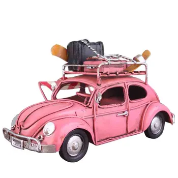 Klassikaline Sepistatud Rauast Auto Retro Beetle Bussi Miniatuurne Mudel Kodu Kaunistamiseks Tarvikud Käsitöö Käsitöö Raamaturiiul Decor Kaunistused