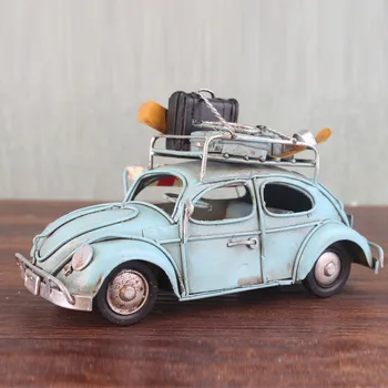 Klassikaline Sepistatud Rauast Auto Retro Beetle Bussi Miniatuurne Mudel Kodu Kaunistamiseks Tarvikud Käsitöö Käsitöö Raamaturiiul Decor Kaunistused