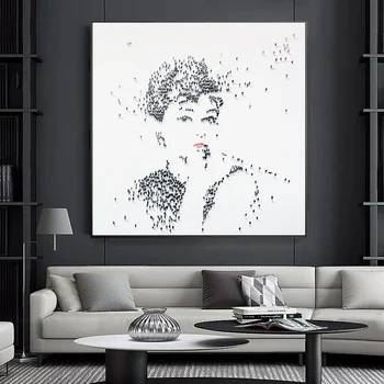 Hepburn, Marilyn Monroe joonis käsi-värvitud õli Ant-Man magamistuba, elutuba dekoratiivse värvimine seinamaalinguid saab kohandada