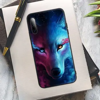 Kuu Möirgav Wolf Must Silikoonist Mobiiltelefoni Juhul Kaas Huawei P9 P10 P20 P30 P40 Lite Pro P Smart 2019 2020