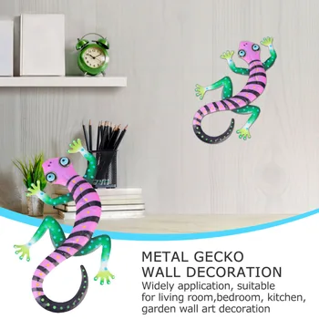 Realistlik Gecko Seina Ripats Kunst Seina Kaunistamiseks Elutuba Sisalik Skulptuur