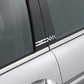 Auto Sport Kleepsud Ja Kleebised Peegeldav Window B-Piilarid Veerus Kate Film Peugeot 306 Auto Decor Vinüül, PVC-Tarvikud