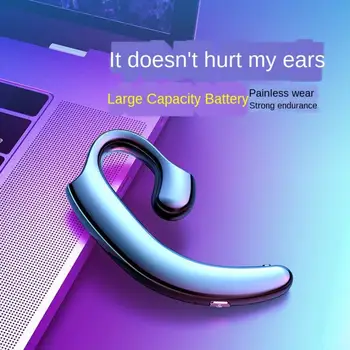 Bluetooth-5.0 Mõiste Luu Juhtivus Ühe Kõrva Earhook Traadita Bluetooth-Peakomplekti Kõrva Konks Mitte-in-Ear Sport Veekindel Peakomplekt