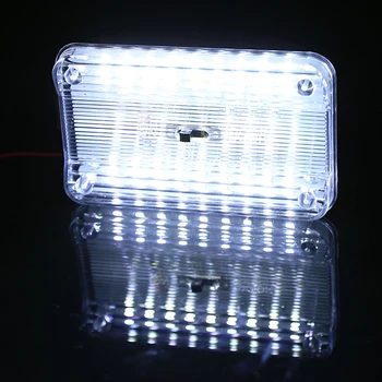 Lae Lamp LED Valgus 115 Valge 15mm 72 12V Auto 36 SMD Auto Dome Interjöör Ristkülikukujuline