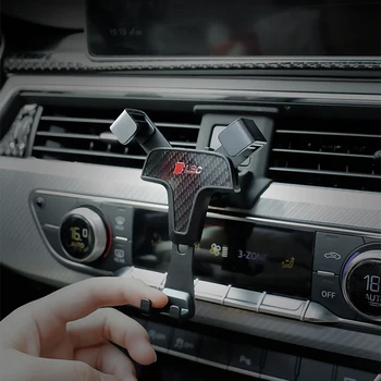 Audi A4 (B9 2017 2018 2019 Auto Air Vent Mount Reguleeritav Telefoni Omanik Mobiiltelefoni Stabiilne Häll Nutitelefoni Seista