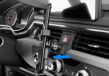 Audi A4 (B9 2017 2018 2019 Auto Air Vent Mount Reguleeritav Telefoni Omanik Mobiiltelefoni Stabiilne Häll Nutitelefoni Seista
