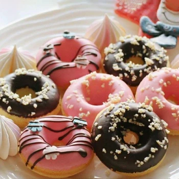 3D Donuts Hallituse DIY 18 Auku Silikooniga Kook Šokolaadi Mitte Jääda, Küpsetamine, Saia Hallitus Tegija Köök Vidin magustoiduks Kommi
