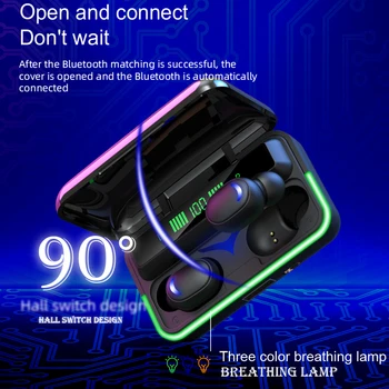 FLUXMOB E10 TWS Traadita Kõrvaklappide Bluetooth HiFi Stereo Kõrvaklapid Veekindel Earbud 3 LED Ekraan Sport Kõrvaklapid
