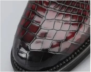 2021 uus kujundus päris ehtne krokodill nahka alligaator nahast meeste äri kinga lehma nahk vooder parima kvaliteediga meeste kinga