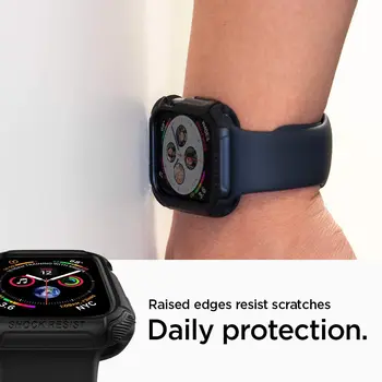 Spigen Raske Raudrüü puhul Apple ' i Watch Seeria 6 / SE / 5 / 4 - Paindlik Pehme TPU Matte Black Juhtudel