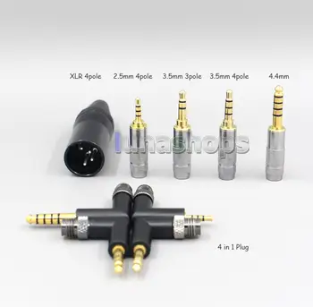 LN006742 2,5 mm ja 3,5 mm XLR Tasakaalustatud 16 Core 99% 7N OCC Kõrvaklapid Kaabel Sennheiser HD700 Kõrvaklappide