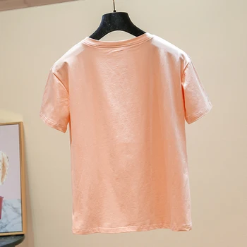 Camisas Mujer 2019 korea Tshirt O-Kaelus T-Särk Naistele, Print T-Särk Särk Särk Femme Suvel Tops Slim Vabaaja Camiseta Feminina