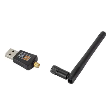 600 mbit / s Dual Band 2.4/5 ghz Traadita USB-WiFi-Võrgu Adapter w/Antenna 802.11 AC Wi-fi Vastuvõtja Traadita Võrgu Kaart