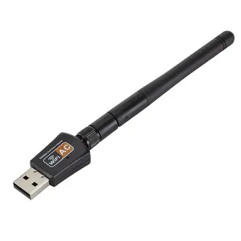 600 mbit / s Dual Band 2.4/5 ghz Traadita USB-WiFi-Võrgu Adapter w/Antenna 802.11 AC Wi-fi Vastuvõtja Traadita Võrgu Kaart
