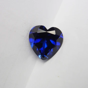 Meisidian 5A Kvaliteet 2 Karaat Südame Kuju 8x8mm Korund Gemstone Royal Blue Sapphire Ruby Pirce