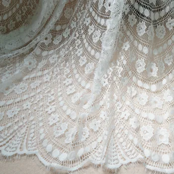 Pehme prantsuse Chantilly ripsmete pits kangast Lilleline Pits Ripsmete Kangast DIY Õmblemine käsitöö Pits kleit tarvikud rõiva materjal