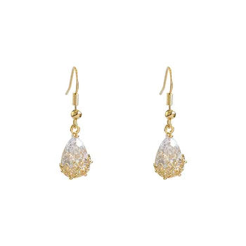 Crystal keti tolknema kõrvarõngad Geomeetriline kuld korea fashion earings naiste pendientes mujer ehted kolczyki aretes de mujer