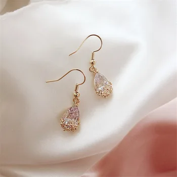 Crystal keti tolknema kõrvarõngad Geomeetriline kuld korea fashion earings naiste pendientes mujer ehted kolczyki aretes de mujer