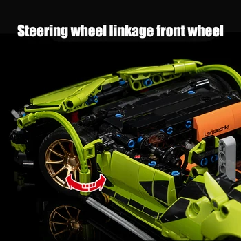 High-Tech Lamborghinied võidusõiduauto Staatiline Mudeli ehitusplokid KES Tehnilised Sport Sõiduki Tellised Mänguasjad Poiss Täiskasvanud Kingitused