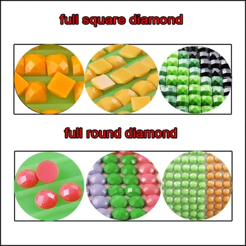 5D Diy Diamond Maali Ring Täis Ring Tikandid Cartoon Tüdruk Oranž ristpistes jõuluehe GiftsZP-4265
