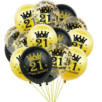10tk Crown Lateks Õhupallid 20 30 40 50 60 70 Aasta Vana Pulma-Aastapäeva Pidu Decors partei teenetemärgi sünnipäevaks õhupall