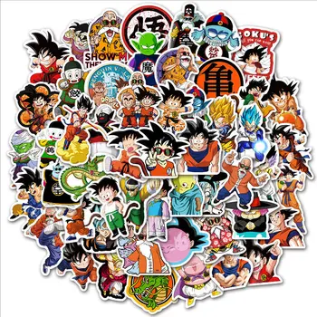 50TK 100TK Dragon Ball Z Jaapani Anime Vinüül Veekindel Kleebised Lapsed Täiskasvanud Pagasi Sülearvuti Jalgratta, Rula DIY Graffiti Kleebis