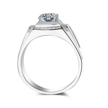 1 Karat Simulatsiooni Teemant Sõrmus Mehe Ring Meeste Ring Lai Ring