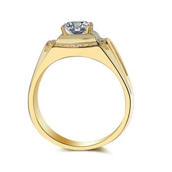 1 Karat Simulatsiooni Teemant Sõrmus Mehe Ring Meeste Ring Lai Ring