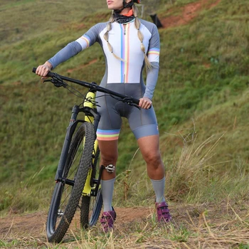 Naiste rattasõit spordirõivad FRENESI meeskond kombekas Lycra tehtud 9D padi triatloni dressipluus uci mtb jalgrattasõit skinsuit