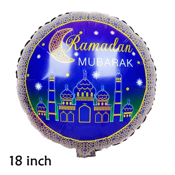 10tk Ramadan Kaunistused Õhupallid Eid Mubarak Balony Ringi Fooliumi Kolbides Abi Moubarak Decor Heelium Gaasi Fiesta Pool Globos
