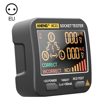 AC11 Multifunktsionaalne Pistikupesa Tester EU/US/UK/AU Plug AUOutlet Rcd Gfci Test Voltage Detector Kodu Essentials Vahendid