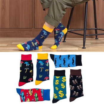 Uus Isiksus Loominguline Sokid koos Haide Habe Muster Meeste Sokid keskmise ja suure Toru Tõusulaine Sokid