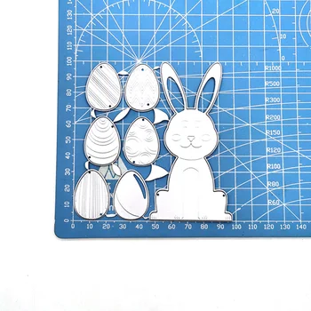 Jänes Metalli Lõikamine Sureb DIY Scrapbooking Decor Kaardi Tegemise Reljeef Käsitöö Raamat Kaardi Decor Easter Bunny Dropshipping