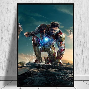 Iron Man Marvel Avengers Plakat Superkangelane Anime Pildid Iron Man Lõuendile Maali Kunst Pildi lastetoas Kodu Kaunistamiseks