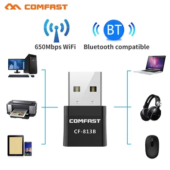 CF-813B Bluetooth-4.2 650Mbps Mini Wireless USB WI-FI Adapter, 5Ghz PC LAN WIFI-Võrgu Kaart Muusika BT4.0 Saatja