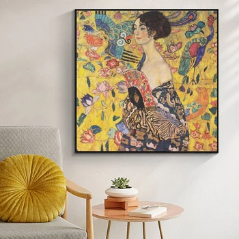 Gustav Klimt Klassikalise Kuulus Reprodutseerimine Lõuendile Maali Plakatid ja Pildid Seina Art Pilte elutuba Kodu Kaunistamiseks
