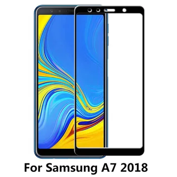 Täielik Kate Samsung Galaxy A7 2018 Juhul Karastatud Klaas Samsung A7 2018 A730 A750 7 SM A750F A730F kaitseklaas Film