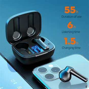 Lb-8 Tws Kõrvaklapid Hifi Stereo Traadita 5.0 Bluetooth Kõrvaklapid Hd Mic Earbuds Touch Control Veekindel Sport Gaming Headset