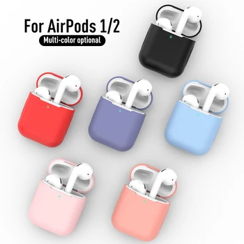 Pehmest Silikoonist Juhtudel Apple Airpods 1 2 Kaitsemeetmed Juhtmeta Bluetooth-Kõrvaklapp Kate Apple Õhu Kaunad Laadimise Kasti Kotid