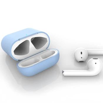 Pehmest Silikoonist Juhtudel Apple Airpods 1 2 Kaitsemeetmed Juhtmeta Bluetooth-Kõrvaklapp Kate Apple Õhu Kaunad Laadimise Kasti Kotid