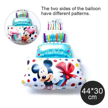 44x30cm Tasuta Kohaletoimetamine Mini Miki Hiir Minni Kook Alumiinium Õhupallid Laste Sünnipäeva Sünnipäeva Dekoratiivsed Õhupalli Wholes
