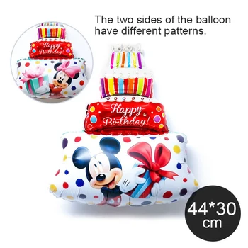 44x30cm Tasuta Kohaletoimetamine Mini Miki Hiir Minni Kook Alumiinium Õhupallid Laste Sünnipäeva Sünnipäeva Dekoratiivsed Õhupalli Wholes
