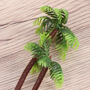 Plastikust Simuleeritud Coconut Palm Tree Kääbus lillepotte Kala Tank Bonsai Käsitöö Kunstlik Taim Micro Maastiku DIY Decor