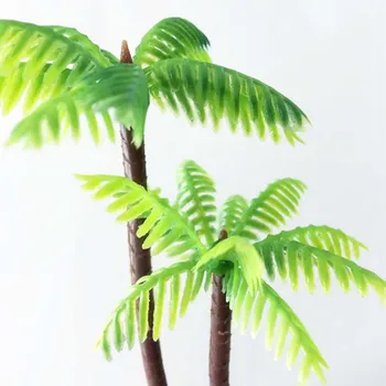 Plastikust Simuleeritud Coconut Palm Tree Kääbus lillepotte Kala Tank Bonsai Käsitöö Kunstlik Taim Micro Maastiku DIY Decor