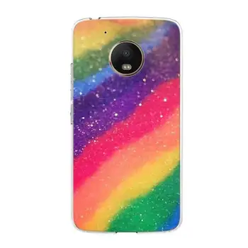 Rainbow värvi Pehme Silikoonid Juhul Motorola Moto G8-G7 Võimsus G5 G6 G5S E4 E5 Pluss G4 taasesitada TPÜ Kate