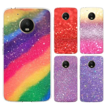 Rainbow värvi Pehme Silikoonid Juhul Motorola Moto G8-G7 Võimsus G5 G6 G5S E4 E5 Pluss G4 taasesitada TPÜ Kate