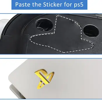 PS5 Logo Galvaanilise Kleebis Decal Naha Vastuvõtva Film PS5 Logo Alusmaterjalid Kleebis PlayStation Konsooli 5