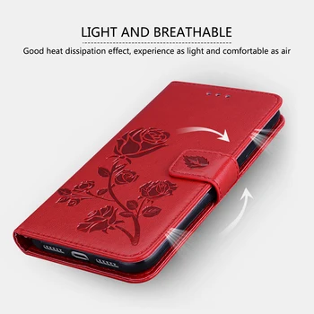 9C Mood Roosi Lille Flip Case For Xiaomi Redmi 9C Vahendite PU Nahk Mobiilne Telefon Kate Xiaomi Redmi 9 C Capa
