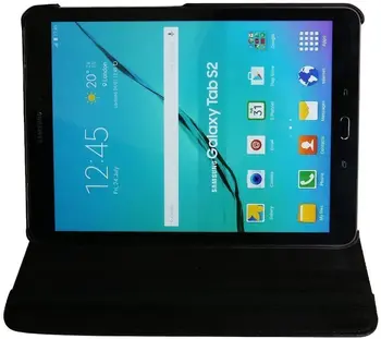 360 Kraadi Pöörlev Auto Sleep/Wake Seista PU Nahast kate Kate Samsung Galaxy Tab 9.7